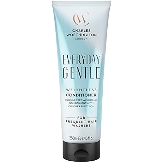 CHARLES WORTHINGTON EVERYDAY GENTLE WEIGHTLESS CONDITIONER, MOISTURISING CONDITIONER TO NOURISH AND PROTECT, LIGHTWEIGHT HAIR CONDITIONER FOR WOMEN AND MEN, SALON CONDITIONER FOR EVERYDAY USE, 250 ML - Image 1